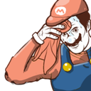 sweating_mario Discord emoji — free static PNG download