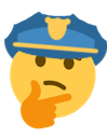ThinkingCop Discord emoji — free static PNG download