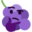 ThinkingGrape Discord emoji — free static PNG download