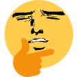 ThinkingHandsome Discord emoji — free static PNG download