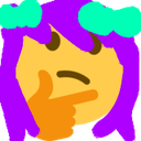 ThinkingViolet Discord emoji — free static PNG download