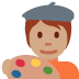 artist: medium skin tone 🧑🏽‍🎨 Discord emoji — free static PNG download
