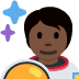 astronaut: dark skin tone 🧑🏿‍🚀 Discord emoji — free static PNG download