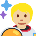 astronaut: medium-light skin tone 🧑🏼‍🚀 Discord emoji — free static PNG download