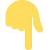 backhand index pointing down 👇 Discord emoji — free static PNG download