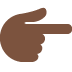 backhand index pointing right: dark skin tone 👉🏿 Discord emoji — free static PNG download