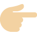backhand index pointing right: medium-light skin tone 👉🏼 Discord emoji — free static PNG download