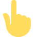backhand index pointing up 👆 Discord emoji — free static PNG download