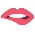 biting lip 🫦 Discord emoji — free static PNG download