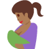 breast-feeding: medium-dark skin tone 🤱🏾 Discord emoji — free static PNG download