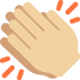 clapping hands: medium-light skin tone 👏🏼 Discord emoji — free static PNG download
