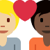 couple with heart: person, person, medium-light skin tone, dark skin tone 🧑🏼‍❤️‍🧑🏿 Discord emoji — free static PNG download