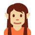 elf: medium-light skin tone 🧝🏼 Discord emoji — free static PNG download