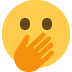 face with open eyes and hand over mouth 🫢 Discord emoji — free static PNG download