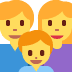 family: man, woman, boy 👨‍👩‍👦 Discord emoji — free static PNG download