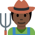 farmer: dark skin tone 🧑🏿‍🌾 Discord emoji - free download