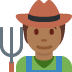 farmer: medium-dark skin tone 🧑🏾‍🌾 Discord emoji - free download