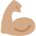 flexed biceps: medium skin tone 💪🏽 Discord emoji — free static PNG download