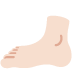 foot: light skin tone 🦶🏻 Discord emoji — free static PNG download