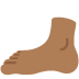 foot: medium-dark skin tone 🦶🏾 Discord emoji — free static PNG download