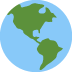 globe showing Americas 🌎 Discord emoji - free download