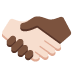 handshake: light skin tone, dark skin tone 🫱🏻‍🫲🏿 Discord emoji — free static PNG download