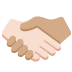 handshake: light skin tone, medium skin tone 🫱🏻‍🫲🏽 Discord emoji — free static PNG download