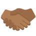 handshake: medium-dark skin tone 🤝🏾 Discord emoji — free static PNG download