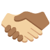 handshake: medium-light skin tone, medium-dark skin tone 🫱🏼‍🫲🏾 Discord emoji — free static PNG download