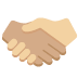 handshake: medium skin tone, medium-light skin tone 🫱🏽‍🫲🏼 Discord emoji — free static PNG download