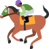 horse racing: dark skin tone 🏇🏿 Discord emoji — free static PNG download
