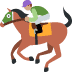 horse racing: medium skin tone 🏇🏽 Discord emoji — free static PNG download