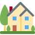 house with garden 🏡 Discord emoji — free static PNG download