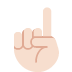 index pointing up: light skin tone ☝🏻 Discord emoji — free static PNG download