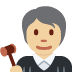 judge: medium-light skin tone 🧑🏼‍⚖️ Discord emoji - free download