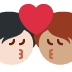 kiss: person, person, light skin tone, medium skin tone 🧑🏻‍❤️‍💋‍🧑🏽 Discord emoji — free static PNG download