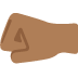 left-facing fist: medium-dark skin tone 🤛🏾 Discord emoji — free static PNG download