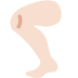 leg: light skin tone 🦵🏻 Discord emoji — free static PNG download