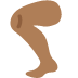 leg: medium-dark skin tone 🦵🏾 Discord emoji — free static PNG download
