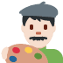 man artist: light skin tone 👨🏻‍🎨 Discord emoji — free static PNG download