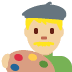 man artist: medium-light skin tone 👨🏼‍🎨 Discord emoji — free static PNG download