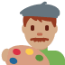 man artist: medium skin tone 👨🏽‍🎨 Discord emoji — free static PNG download