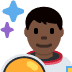 man astronaut: dark skin tone 👨🏿‍🚀 Discord emoji — free static PNG download