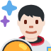 man astronaut: light skin tone 👨🏻‍🚀 Discord emoji — free static PNG download