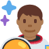 man astronaut: medium-dark skin tone 👨🏾‍🚀 Discord emoji — free static PNG download