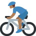 man biking: medium-dark skin tone 🚴🏾‍♂️ Discord emoji — free static PNG download