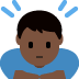 man bowing: dark skin tone 🙇🏿‍♂️ Discord emoji — free static PNG download