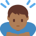 man bowing: medium-dark skin tone 🙇🏾‍♂️ Discord emoji — free static PNG download
