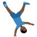 man cartwheeling: dark skin tone 🤸🏿‍♂️ Discord emoji — free static PNG download