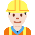 man construction worker: light skin tone 👷🏻‍♂️ Discord emoji — free static PNG download